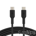 BELK-2USBC1MTRESSE - Câble USB-C vers USB-C Charge rapide 1 mètre de Belkin coloris noir tressé nylon 100W