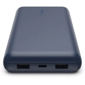 BELKIN-BPB012BTBL - PowerBank Belkin USB-C 20000 mAh 15W AVEC 3 SORTIES 1 USB-C / 2 USB-A coloris bleu