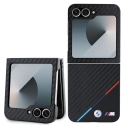 BMHCZF623PUDTK - Coque 2 parties BMW pour Galaxy Z Flip 6 coloris noir et carbone