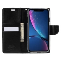 BRAVO-IP11PRONOIR - Etui iPhone 11 Pro Mercury Bravo logements carte fonction stand coloris noir