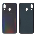 CACHE-A40NOIR - Face arrière vitre du dos Samsung Galaxy A4 coloris noir