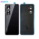 CACHE-HONOR90NOIR - Dos cache arrière Honor-90 en verre coloris noir (Midnight Black) avec lentille photo