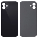 CACHE-IP12NOIR - Vitre arrière (dos) iPhone 12 coloris noir en verre