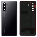 CACHE-P30PRONOIR - Dos cache arrière Huawei P30 PRO en verre noir