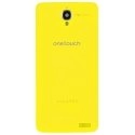 CACHEOT6040JAUNE - Cache batterie Jaune Alcatel One-Touch Idol X OT6040