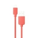 CDATAIP5FUSHIA - Câble USB fushia pour tous les iPhones et iPads prise Lightning