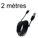 CHVUSB-MICROUSB2METRES - Câble Micro USB 2 mètres synchronisation et charge