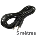 CORDON-MM35-5M - Cordon audio Stéréo Jack 3,5mm mâle-mâle 5 mètres