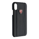 DU-BCIPX-MS - Coque Ducati Monster iPhone X/Xs cuir noir