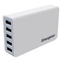 ENERGIZER-5USB40WBLANC - Chargeur secteur familial Energizer 5 prises USB blanc 50W