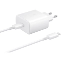 EP-TA845BLANC - Chargeur ultra rapide origine Samsung EP-TA845XW blanc avec câble USB-C