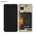 FACE-HONOR90ARGENT - Ecran complet Honor-90 coloris Argent Vitre + OLED + Châssis + batterie