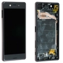 FACEAV-XPERIAXNOIR - Ecran complet Xperia-X Sony assemblé sur châssis Vitre tactile et LCD coloris noir