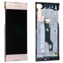 FACEAV-XPXA1ROSE - Ecran complet Xperia XA1 Sony assemblé sur châssis Vitre tactile et LCD coloris rose