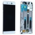 FACEAV-XPXAULTRABLANC - Ecran complet Xperia XA-Ultra assemblé châssis Vitre tactile et LCD coloris blanc