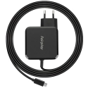 FAIRPLAY-GAN100WNOIRUSBC - Chargeur secteur Messina de FairPlay USB-C puissance 100W technologie GaN macbook / iPad / PC