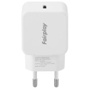 FAIRPLAY-VERONA20W - Chargeur secteur Verona de FairPlay USB-C 20W