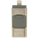 FLASHDRIVE64GOIOSANDRO - Clé stockage mémoire additionnelle 64 Go pour iPhone iOS Android ordinateurs USB