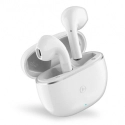 FORCE-FPYTWSBOUTON - écouteurs sans fils type Airpod avec boitier de transport et charge Force Play blanc