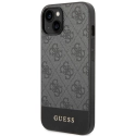 GUHCP14MG4GLGR - Coque Guess série 4G Stripes pour iPhone 14 Plus coloris noir