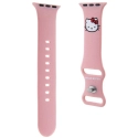 HELLO-HKAWMSCHBLP - Bracelet Apple Watch HELLO KITTY 38-40-41mm coloris rose