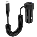 HOCO-Z21AMICRO - Chargeur voiture 21W micro-USB de Hoco câble extensible