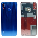 HUAWEI-DOSP20LITEBLEU - Dos Huawei P20 Lite en verre bleu avec vitre appareil photo et bouton empreinte