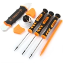 JAKEMY-I84 - Kit outils JAKEMY JM-i84 avec 3 tournevis lame souple ventouse pointe nylon