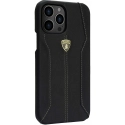 LAMBORG-IP11NOIR - Coque Lamborghini série Huracan iPhone 11 en alcantara noir