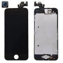 LCDPREMONIP5NOIR - Ecran iPhone 5 complet assemblé avec LCD Vitre tactile Ecouteur caméra