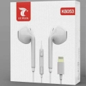 LTP-K6053KPPODBT - Ecouteurs stéréo iPhone 12/11/Xs filaire blanc connectique Lightning