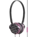 PACKCAPSDOT - Pack musique casque et coque capsule Dots noir et poids blancs pour iPhone 4 et 4S