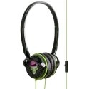 PACKCAPSROCK - Casque audio Rock Noir et Vert universel (prise jack 3.5mm)