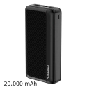 PAVAREAL-PAPB16NOIR - Batterie PowerBank de 20.000 mAh coloris noir PA-PB16