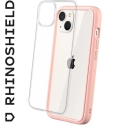 RHINO-MODNXIP14ROSE - Coque RhinoShield Mod-NX pour iPhone 14 coloris rose et dos transparent