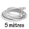 RJ45-5M - Câble Ethernet RJ45 Mâle Mâle longueur 5 mètres