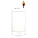 TACTI9060IBLANC - Vitre Face Avant et Surface Tactile Galaxy Grand Plus i9060i coloris Blanc