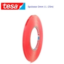 TESA-2MM - scotch TESA double face 2mm / 25m  pour collage vitre et dos de smartphone