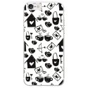 TPU0IPHONE7LOVE3 - Coque souple pour Apple iPhone 7 avec impression Motifs Love coeur 3