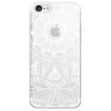 TPU0IPHONE7MANDALABLANC - Coque souple pour Apple iPhone 7 avec impression Motifs Mandala blanc