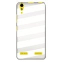 TPU0LK3BANDESBLANCHES - Coque souple pour Lenovo K3 avec impression Motifs bandes blanches