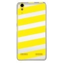 TPU0LK3BANDESJAUNES - Coque souple pour Lenovo K3 avec impression Motifs bandes jaunes