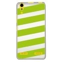 TPU0LK3BANDESVERTES - Coque souple pour Lenovo K3 avec impression Motifs bandes vertes