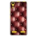 TPU0LK3CAPITON - Coque souple pour Lenovo K3 avec impression Motifs effet capitonné bordeau