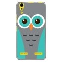 TPU0LK3CHOUETTE1 - Coque souple pour Lenovo K3 avec impression Motifs chouette bleue et grise