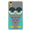 TPU0LK3CHOUETTE2 - Coque souple pour Lenovo K3 avec impression Motifs chouette endormie bleue et grise