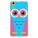 TPU0LK3CHOUETTE3 - Coque souple pour Lenovo K3 avec impression Motifs chouette bleue et rose