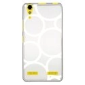 TPU0LK3RONDSBLANCS - Coque souple pour Lenovo K3 avec impression Motifs ronds blancs