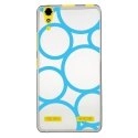 TPU0LK3RONDSBLEUS - Coque souple pour Lenovo K3 avec impression Motifs ronds bleus