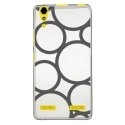 TPU0LK3RONDSGRIS - Coque souple pour Lenovo K3 avec impression Motifs ronds gris